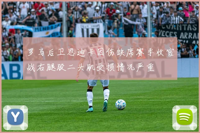 罗马后卫恩迪卡因伤缺席赛季收官战右腿股二头肌受损情况严重